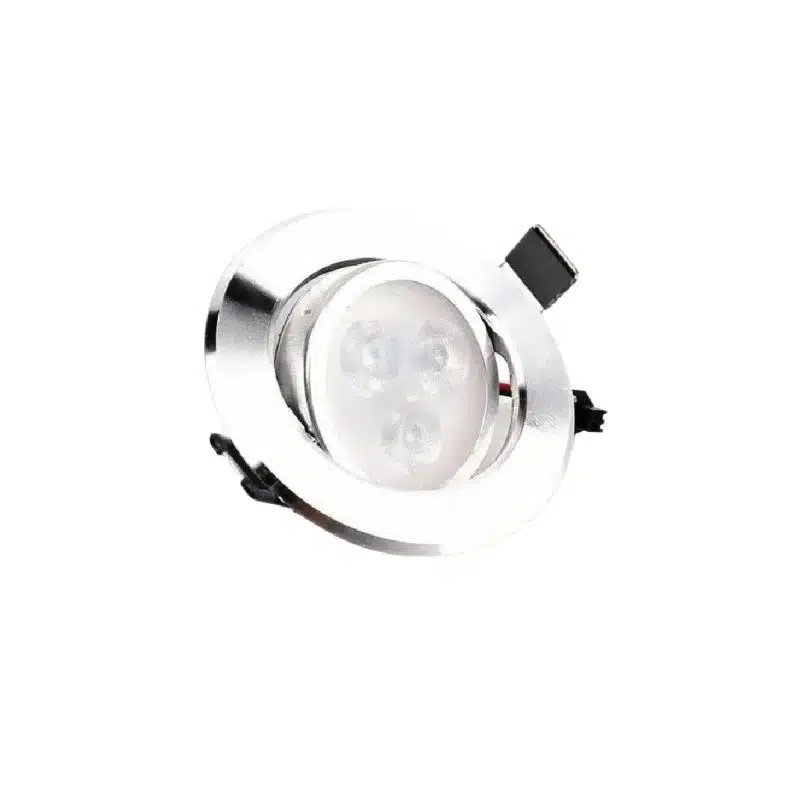 Embutido Bisel Aluminio 3W Luz Cálida Dirigible - Imagen 2