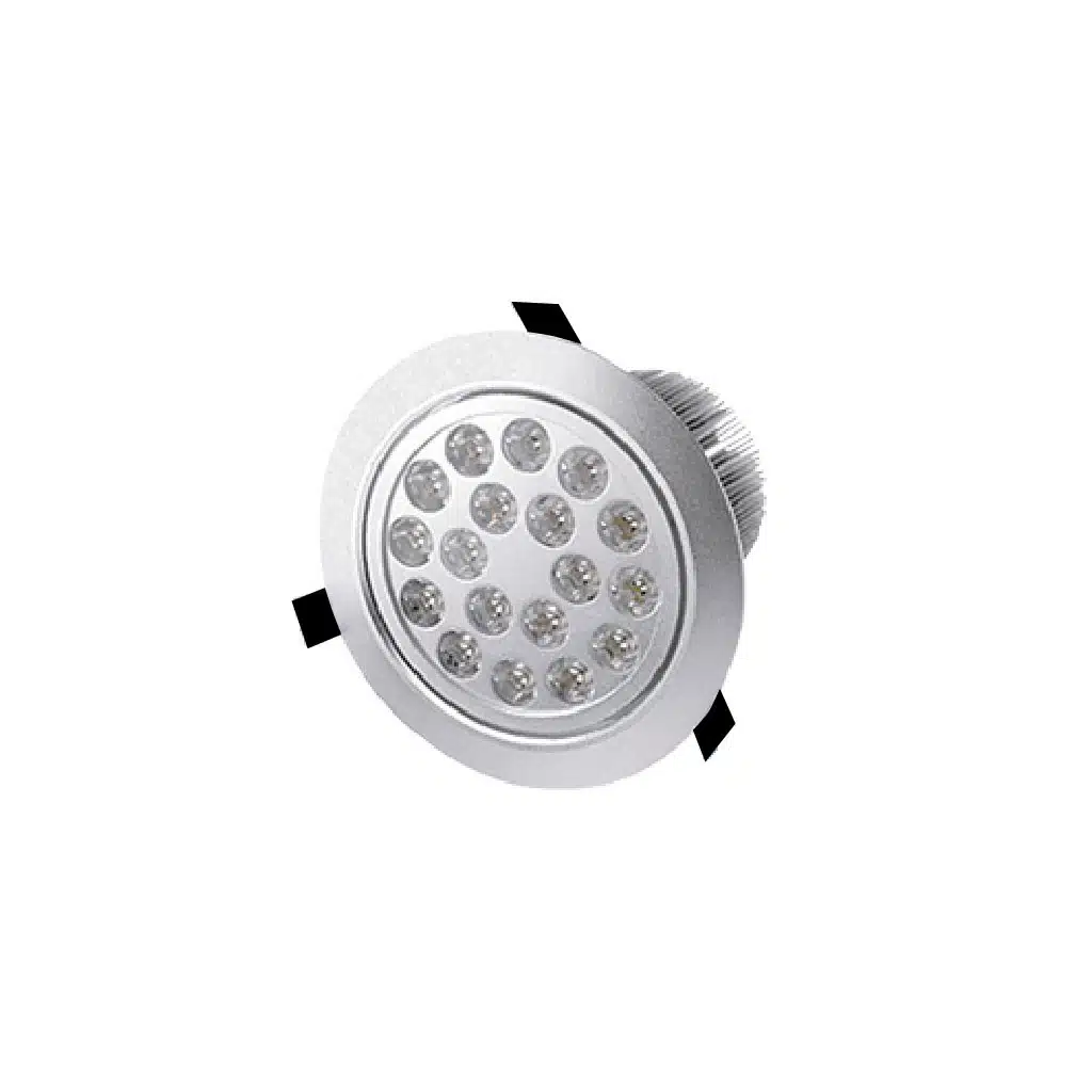 Embutido Bisel Aluminio 18W Luz Cálida Dirigible