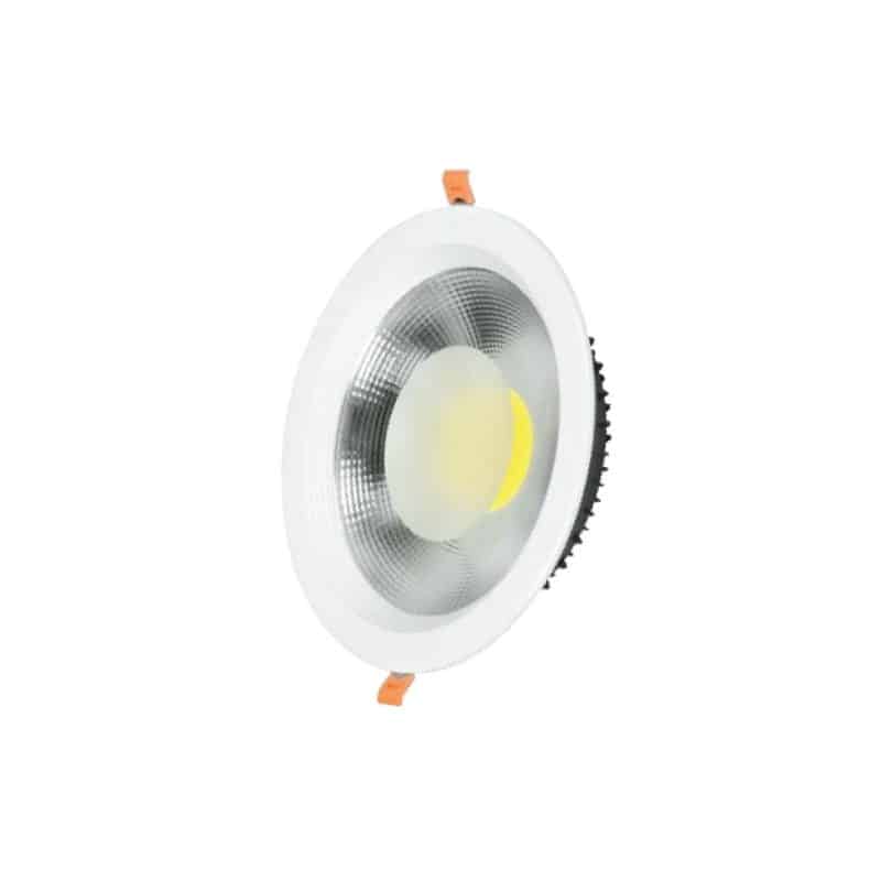 EMBUTIDO DOWNLIGHT REDONDO COB 30W LUZ CÁLIDA