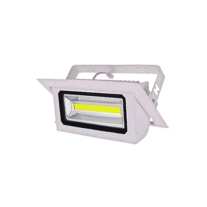 Embutido Cob Retraído Rectangular Para Cielo 30W Luz Fría