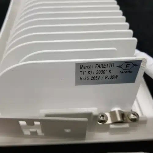 Embutido Cob Retraído Rectangular Para Cielo 30W Luz Cálida - Imagen 2