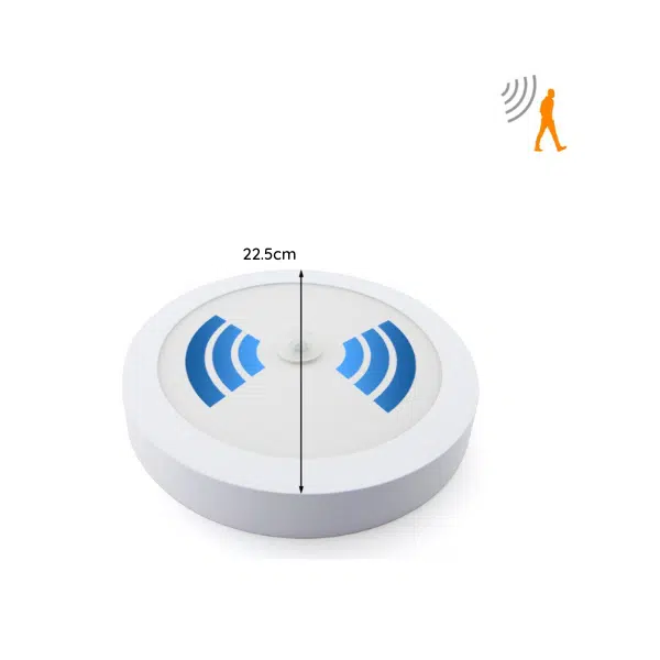 Plafón Sobrepuesto Redondo 18W Luz Neutra Con Sensor - Imagen 2