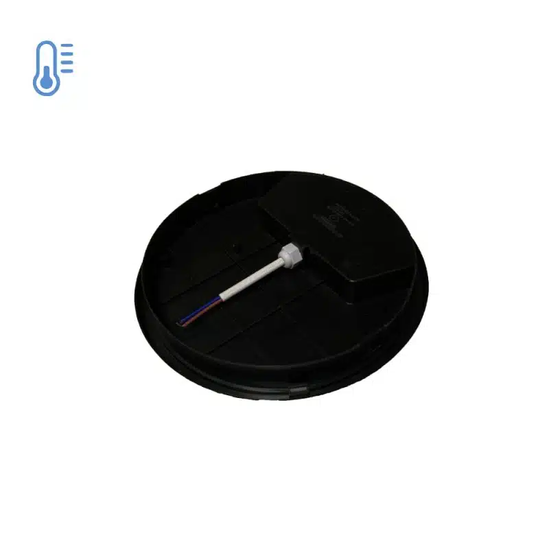 Plafón Sobrepuesto Redondo Negro 20W Ip54 Luz Fría - Imagen 2