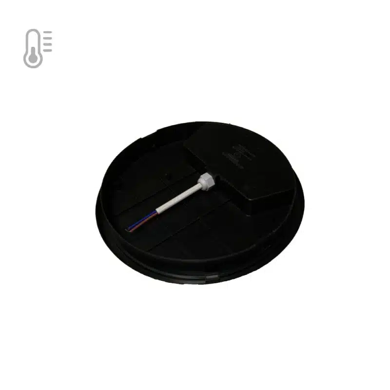 Plafón Sobrepuesto Redondo Negro 20W Ip54 Luz Neutro - Imagen 2