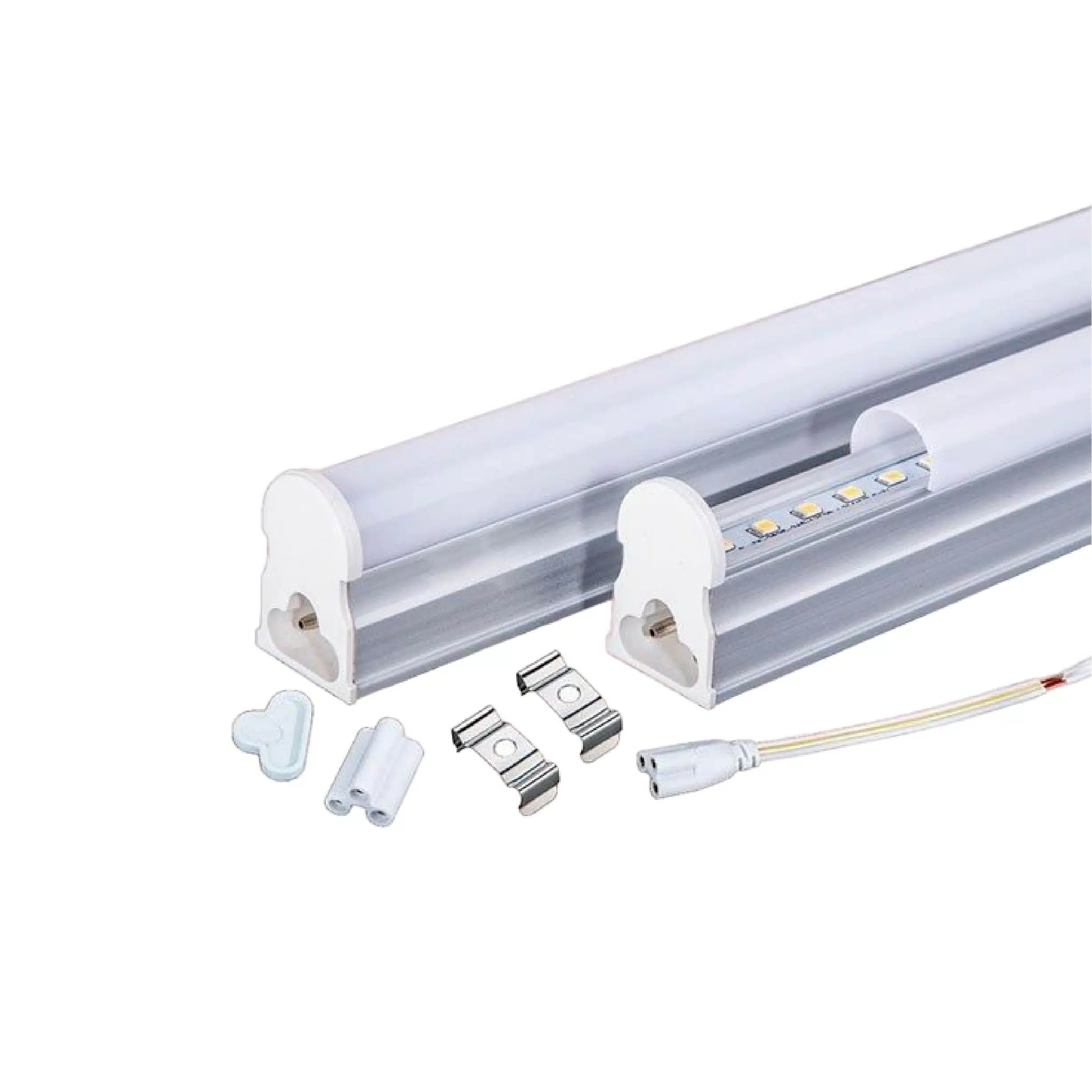 Tubo Led T5 Aluminio 120Cm 18W Luz Cálida Con Base