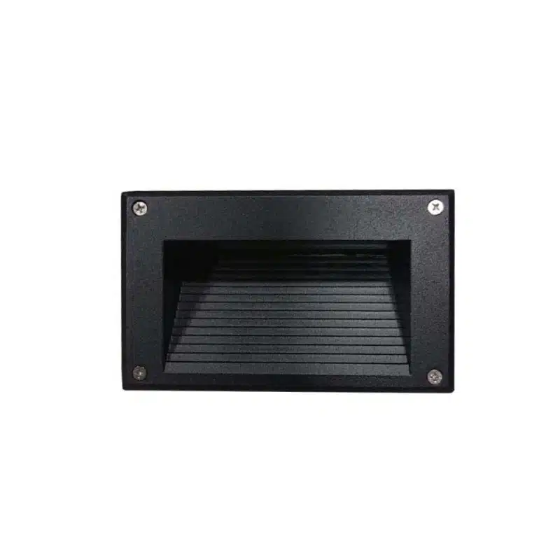 Foco Escalera Negro 4W Luz Cálida