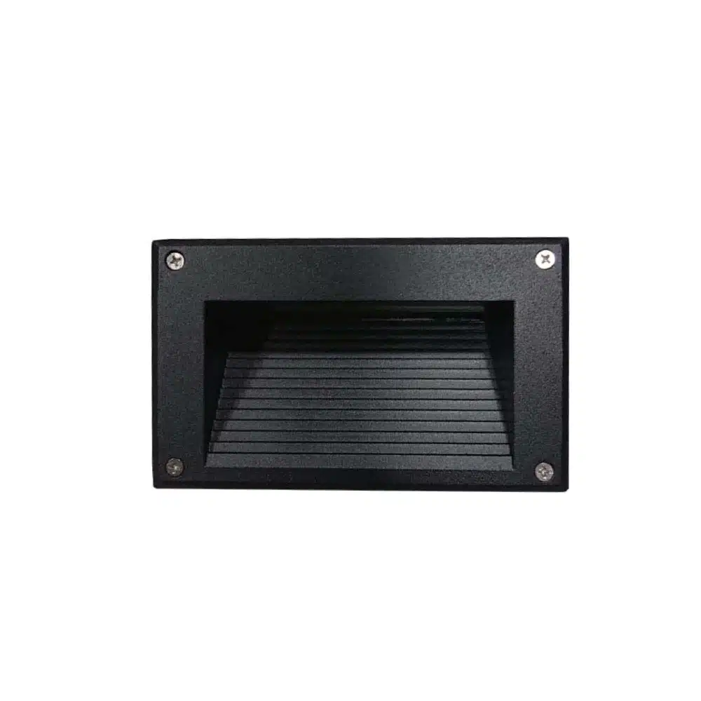 Foco Escalera Negro 4W Luz Cálida