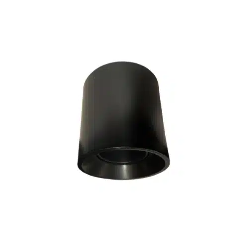 Base Sobrepuesta Cilíndrica Para Gu10 Negra