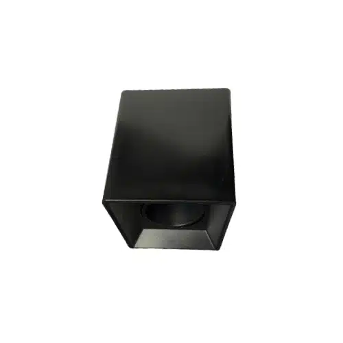 Base Sobrepuesta Cuadrada Para Gu10 Negra