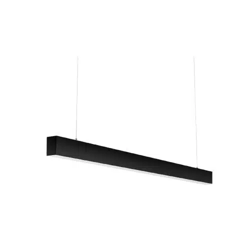 Colgante Lineal 40W Negro Luz Fría