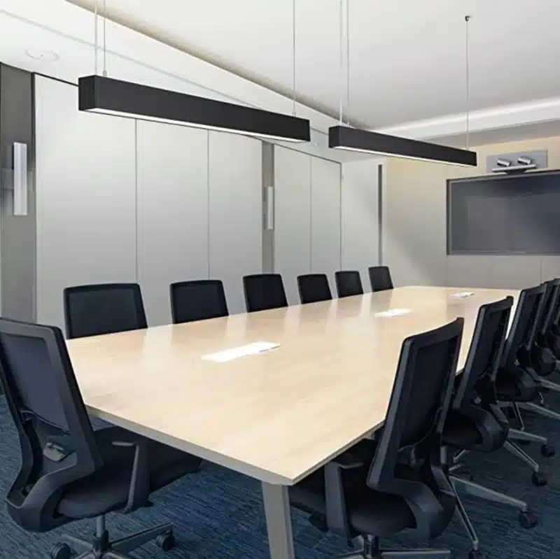 Colgante Lineal 40W Negro Luz Cálida - Imagen 3