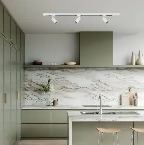 Foco Riel Porta Gu10 Blanco - Imagen 4