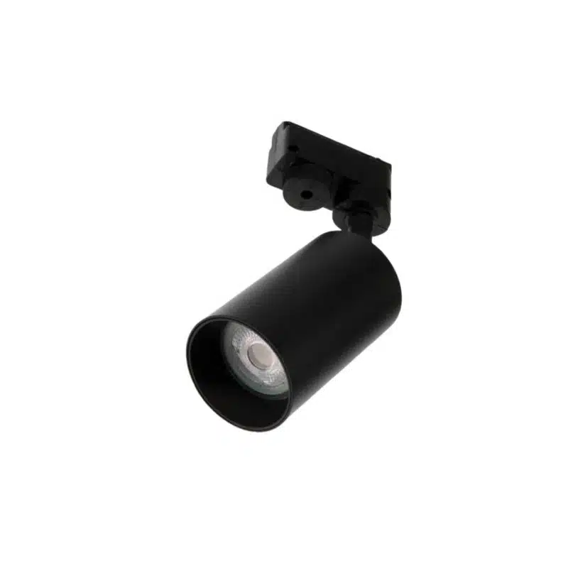 Foco Riel Porta Gu10 Negro