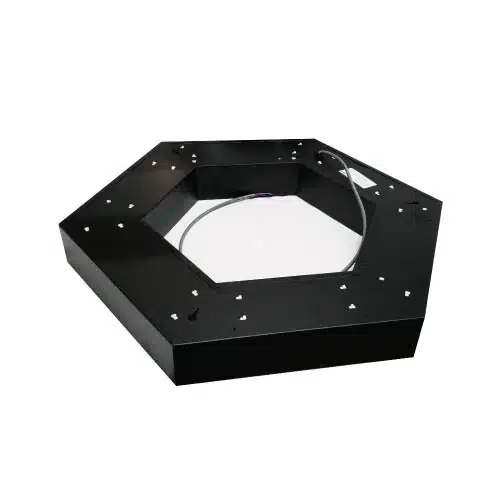 Lámpara Negra 48W Hexagonal Luz Cálida - Imagen 2