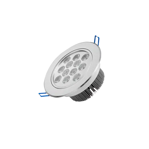 Embutido Bisel Aluminio 12W Luz Fría Dirigible