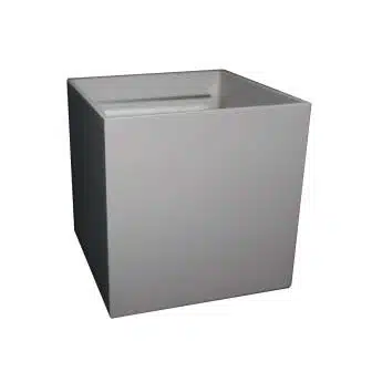 Aplique Muro Cuadrado Gris Luz Fría