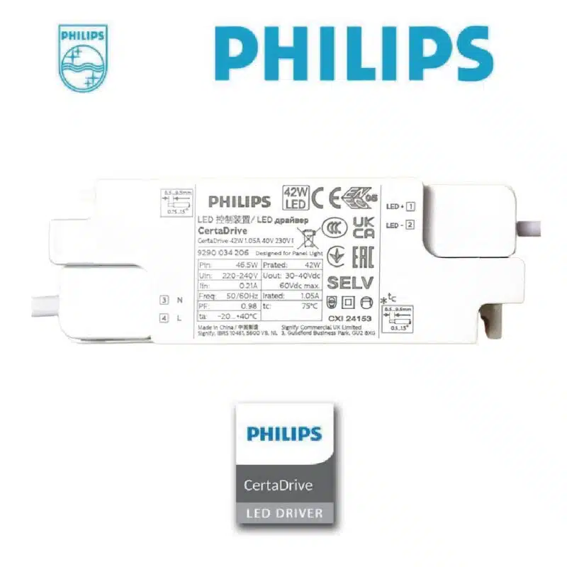 Panel Led 603X603X35 42W 6000K Faretto Driver Philips - Imagen 3