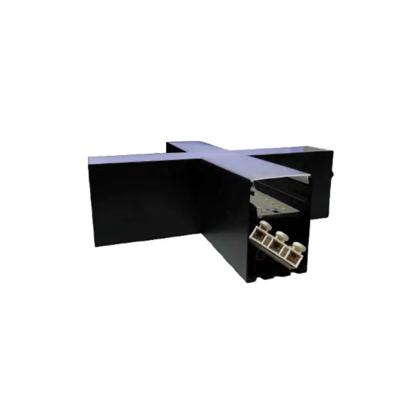 Unión X Para Lámpara Lineal Negro Luz Cálida - Imagen 2