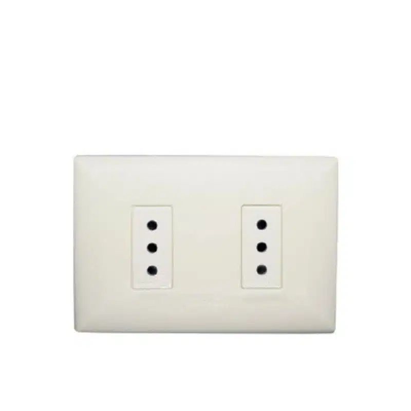 S17 enchufe doble 10a p/blanca-m / blanco