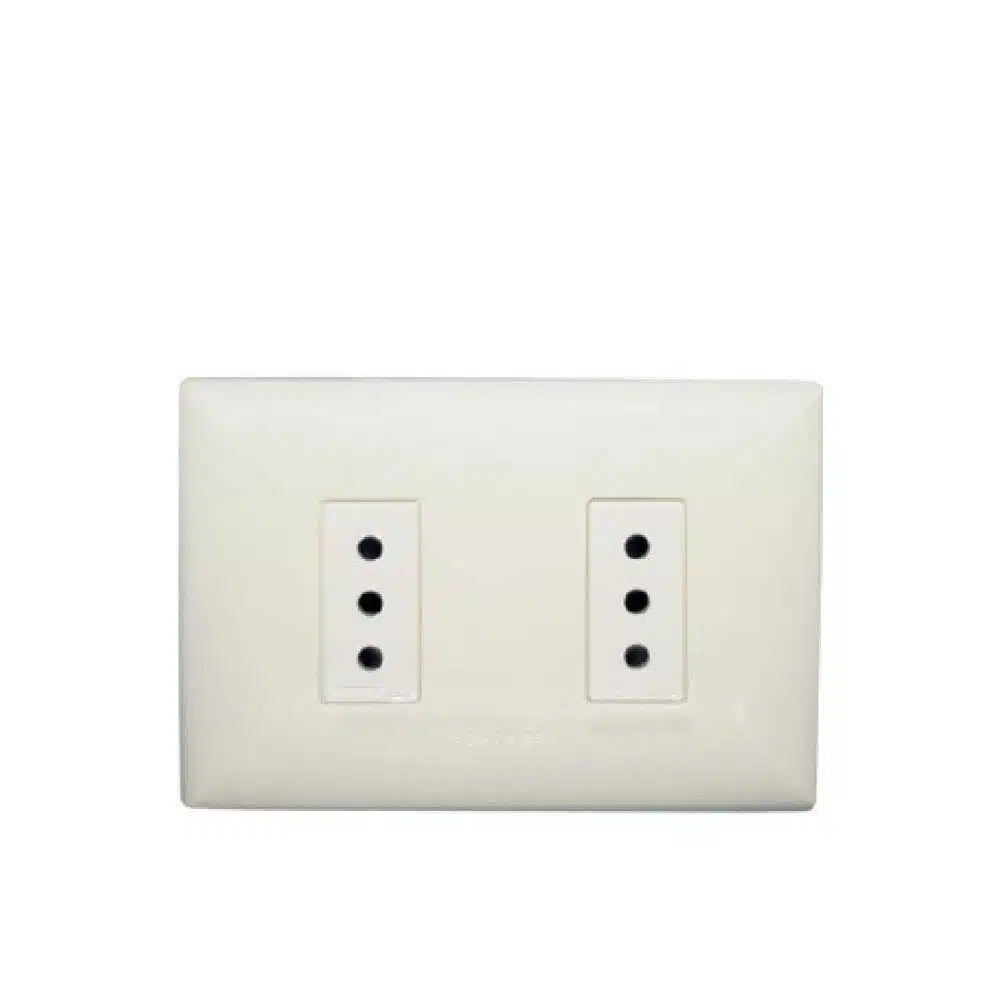 S17 enchufe doble 10a p/blanca-m / blanco