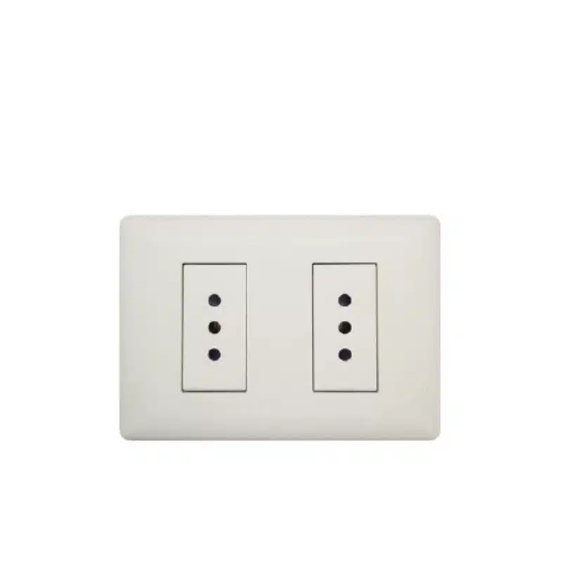 S22 enchufe doble 10a p/blanca-m / blanco
