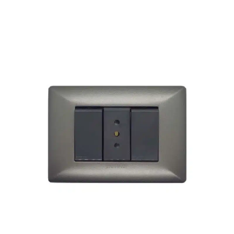 S22 enchufe 10a + interruptor 9/15 p/grafito-m/noir