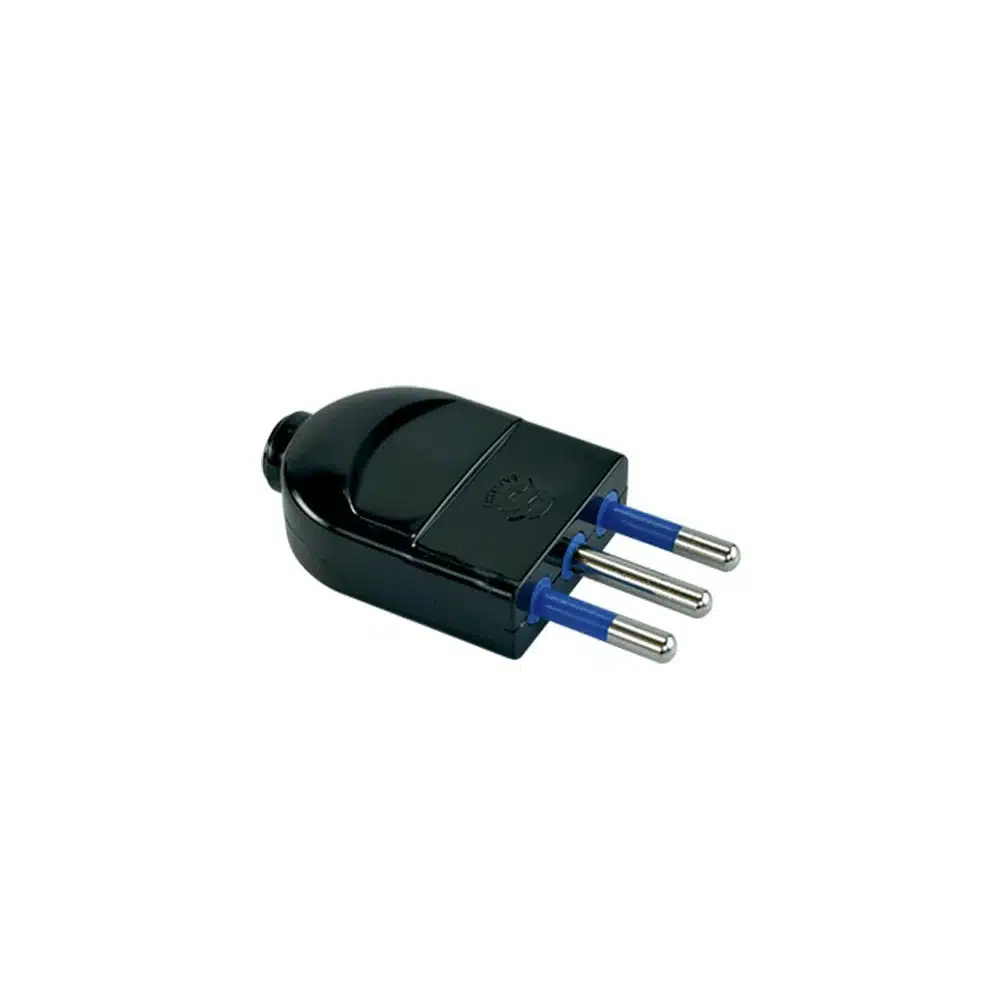 ENCHUFE VOLANTE MACHO 10A 250V 2P+T