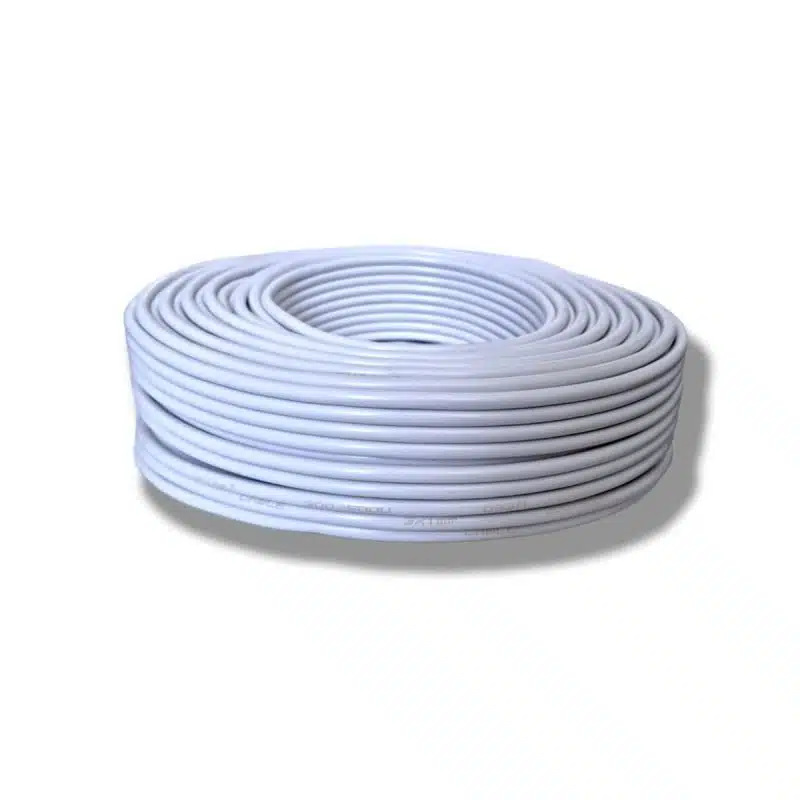 Cable topflex enrollado de color gris