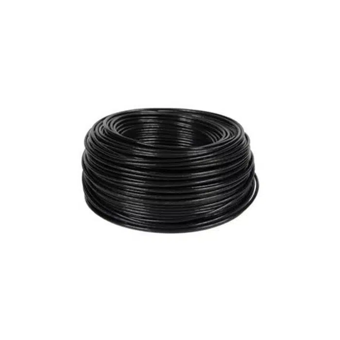 Cable enrollado de color negro 100MTS
