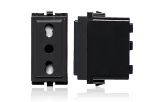 Tomacorriente Bipaso 10-16A 250V 2P+T Sinthesi 17 Noir