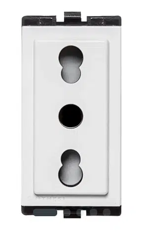 Tomacorriente Bipaso 10-16A 250V 2P+T Sinthesi 17 Blanco