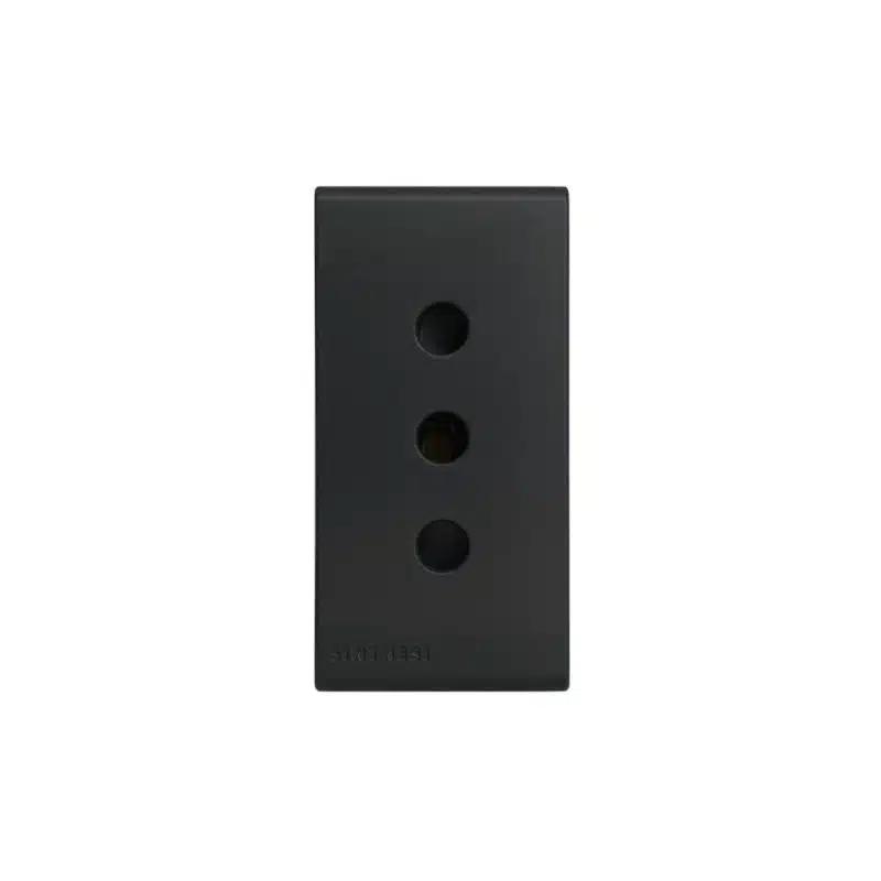 TOMACORRIENTE 10A 250V - 2P+T SINTHESI 33 NOIR MATE
