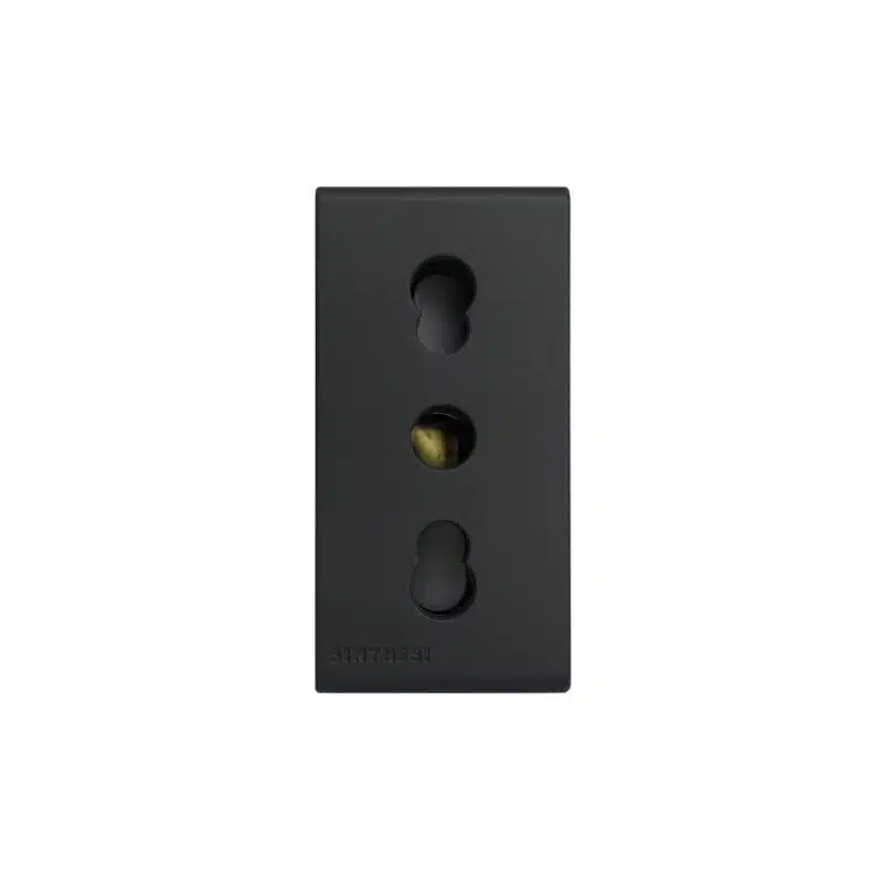 TOMACORRIENTE BIPASO 10/16A 250V~ 2P+T SINTHESI 33 NOIR MATE