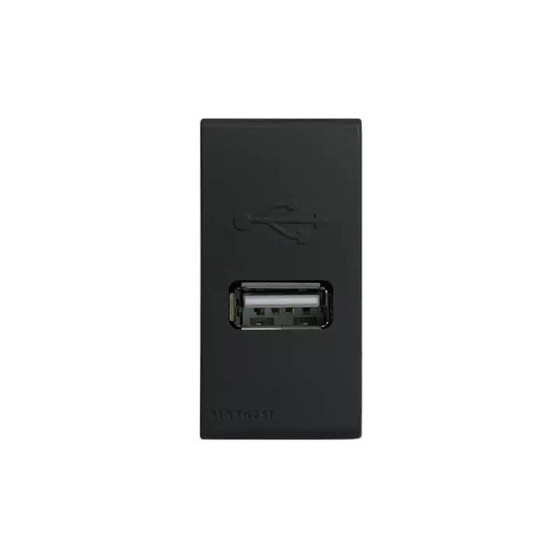 CARGADOR USB 1A 5V SINTHESI 33 NOIR MATE