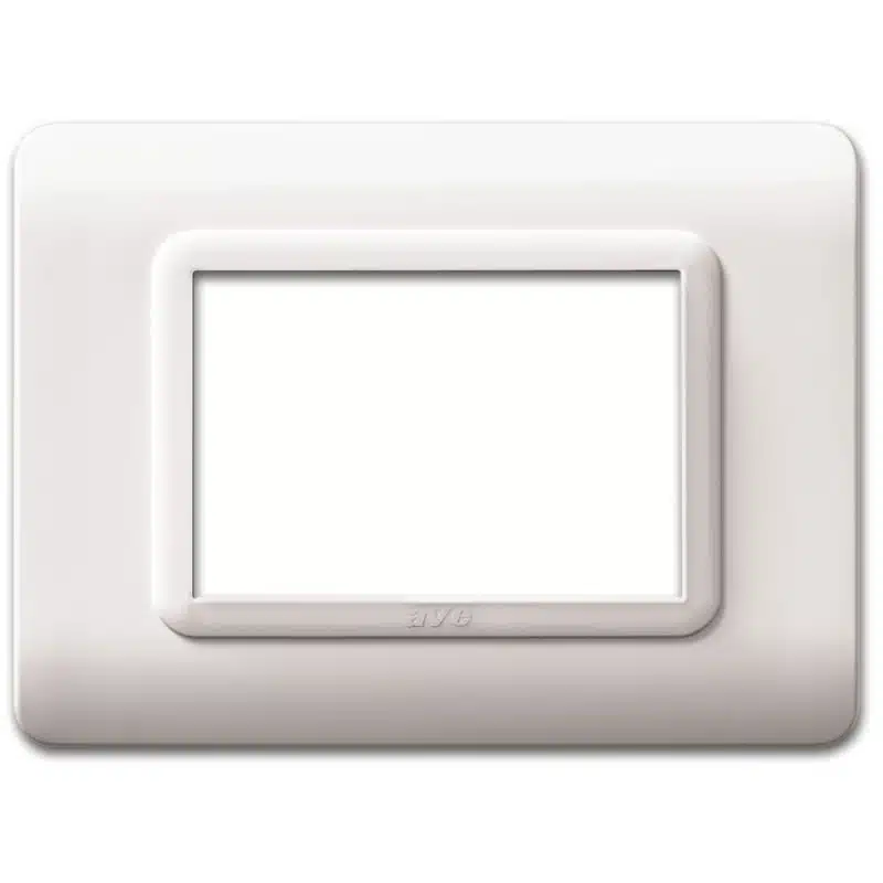 PLACA BLANCO 3 MODULOS TECNO