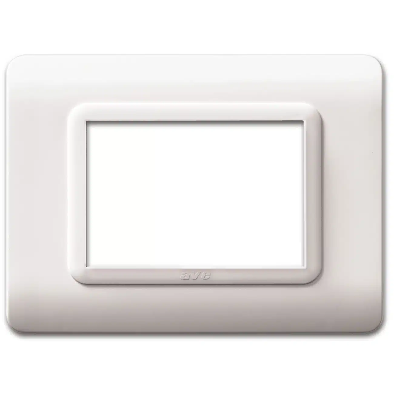 PLACA BLANCO 3 MODULOS TECNO