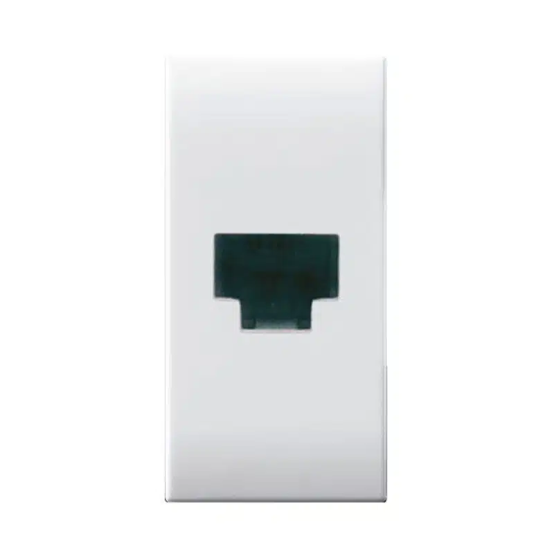 CONECTOR RJ11 TELEFONIA 1 MODULO BLANCO