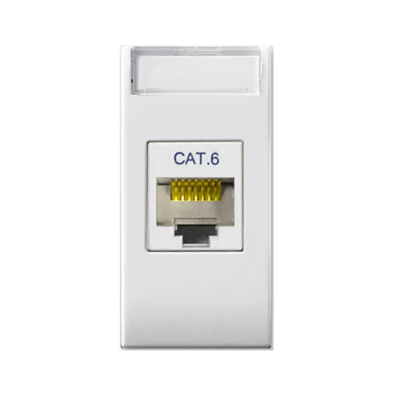 CONECTOR RJ45 CATEGORIA 6 1 MODULO BLANCO