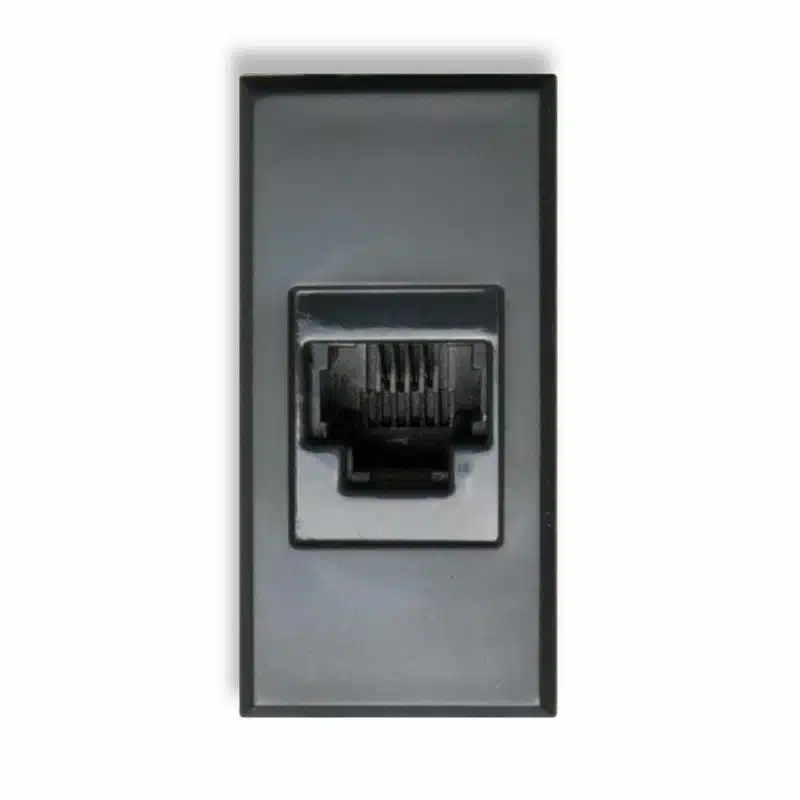 CONECTOR RJ11 TELEFONIA 1 MODULO ANTRACITA