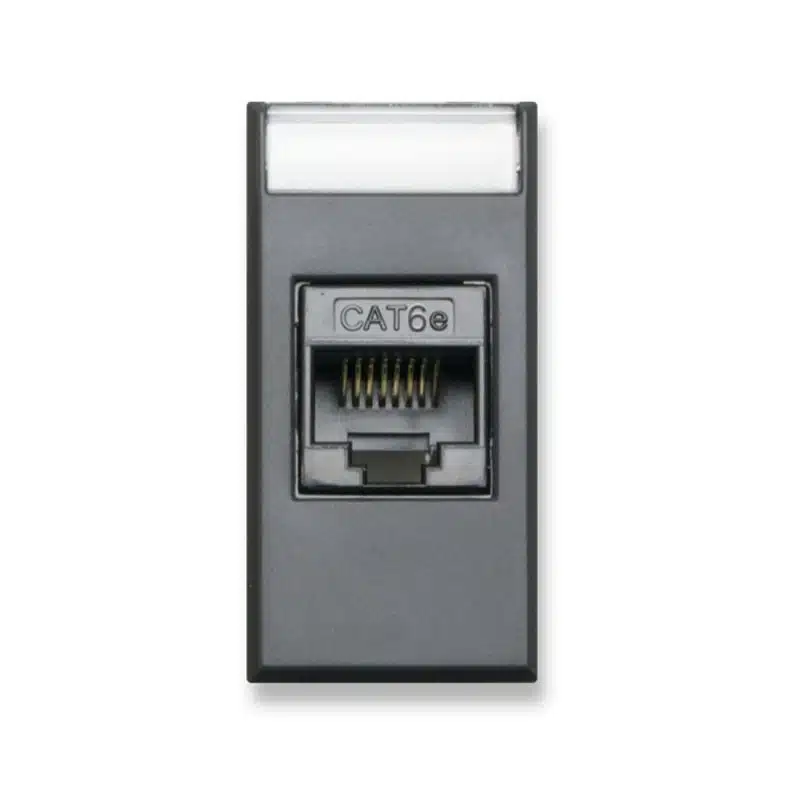CONECTOR RJ11 TELEFONIA 1 MODULO ANTRACITA
