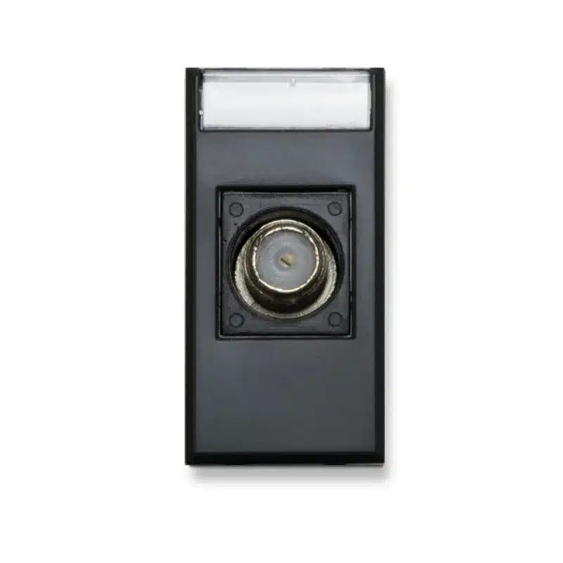 Conector Coaxial Tv Tipo F 1 Modulo Antracita