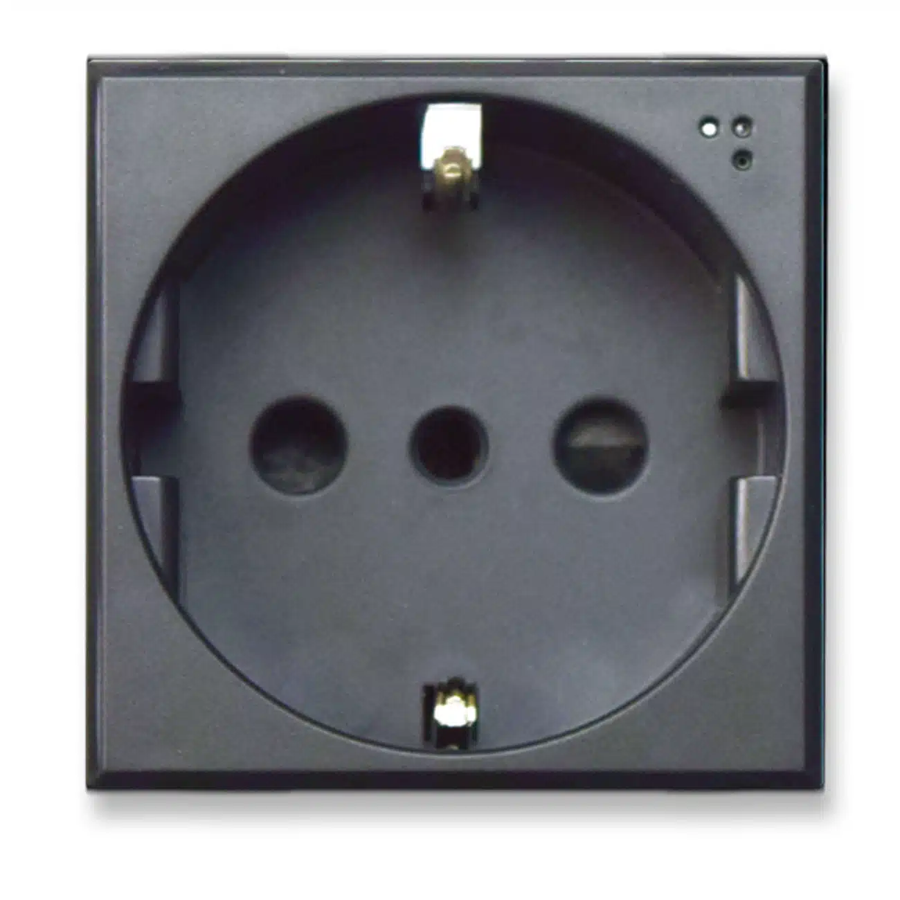 Tomacorriente Schuko 16 A 2 Modulos Antracita