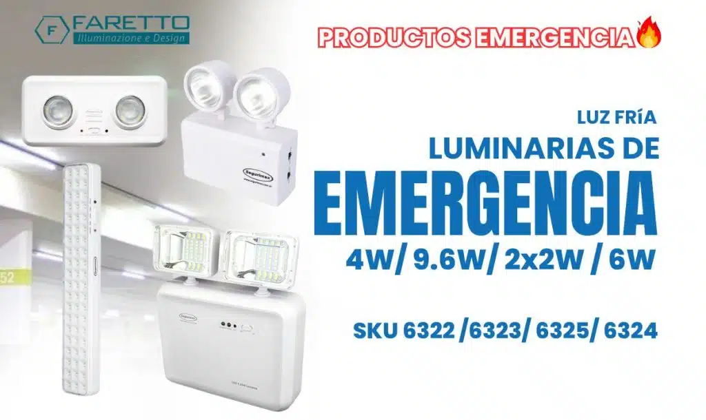 Lamparas de emergencia LED