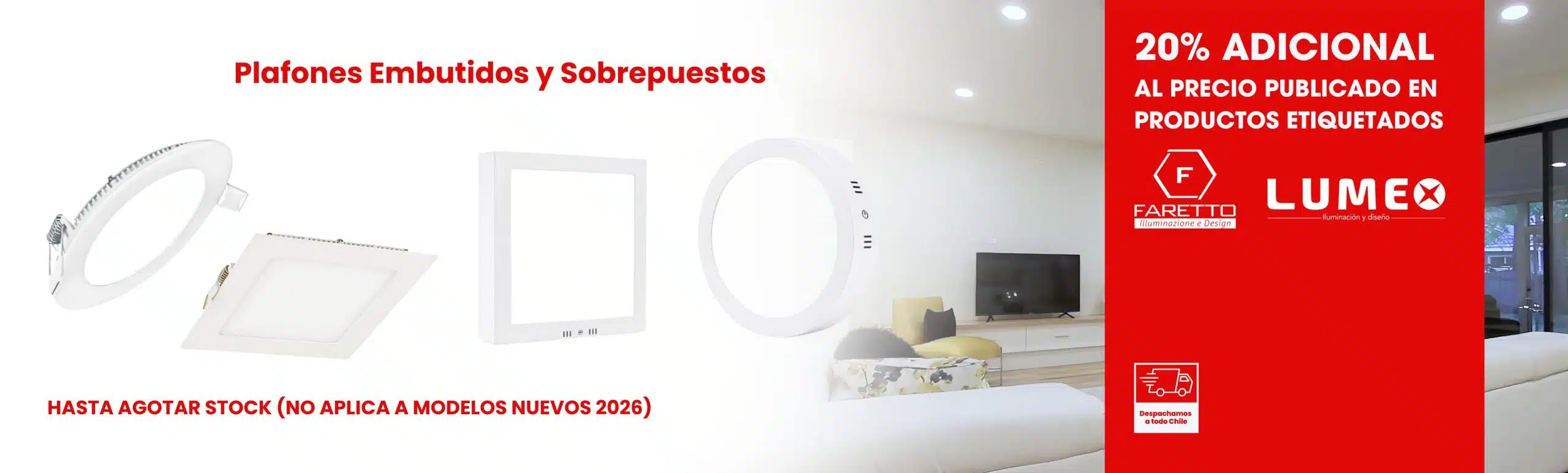 Plafones Embutidos y Sobrepuestos